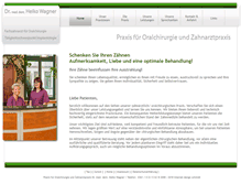 Tablet Screenshot of oralchirurgie-wagner.de